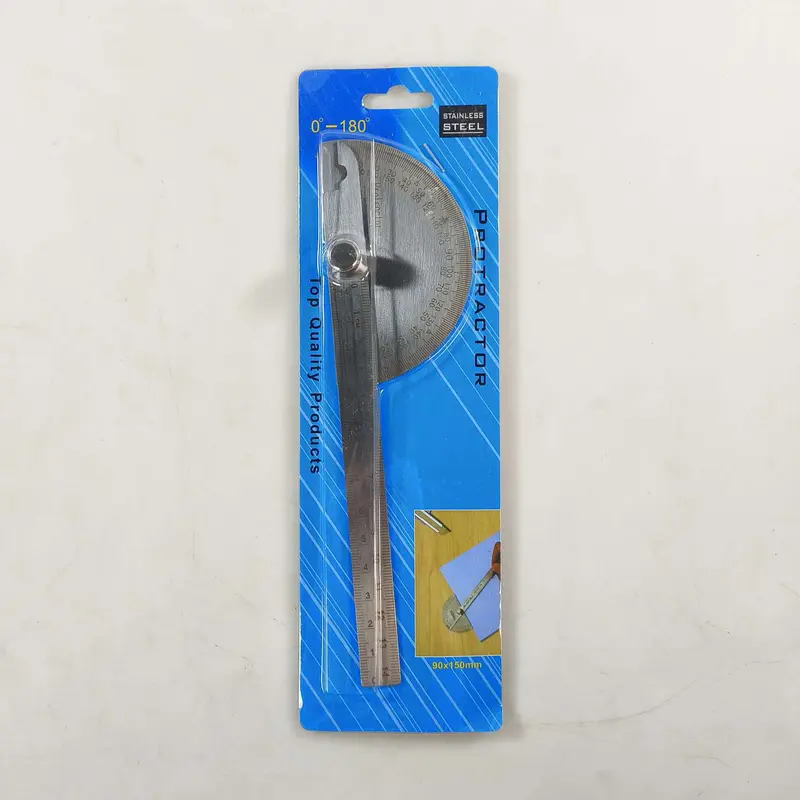 Penggaris Jangka Ruler 180 Derajat 14.5cm / Mistar Pengukur Sudut Kemiringan 2