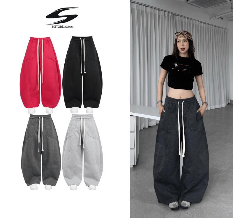 [SẢN PHẨM MỚI] Quần Dài Nỉ Ép Hàn Ống Cong Form Unisex Nam Nữ | SSSTore.Aesthetic