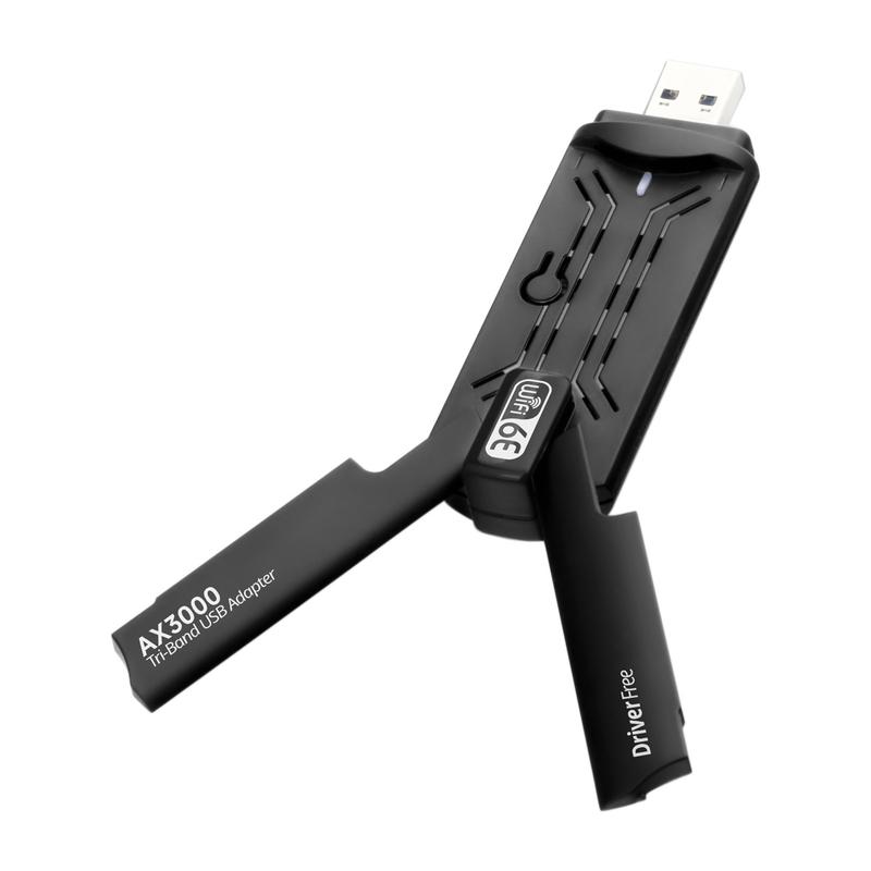 Product Introduction of USB WiFi 6E Adapter AX3000 2.4G/5G/6GHz Wi-Fi USB3.0 Dongle High Gain Antenna Wireless Network Card Driver Free 26