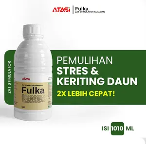 FULKA Zat Stimulator Tanaman Pupuk Anti Stres Pelemas Daun Keriting Pembesar Buah Nutrisi Stimulan Cair Asam Fulvat Humat Kalium