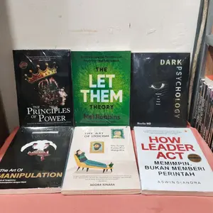 PAKET 6 BUKU SELF IMPROVEMENT DAN MOTIVASI - THE PRINCIPLES OF POWER - THE LET THEM THEORY - DARK PSYCHOLOGY - THE ART OF MANIPULATION - THE ART OF STOICISM - HOW LEADER ACT