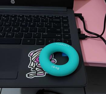Product Review of HAPPYFIT Hand & Finger Grip Ring 15 KG - Handgrip Olahraga Tangan - Finger Exercise from C**i 0