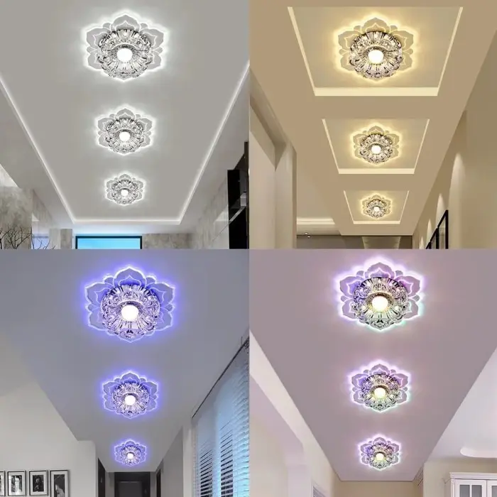 Terlaris Lampu Hias Plafon Bunga Mewah / Lampu Hias Rgb / Lampu Langit Langit