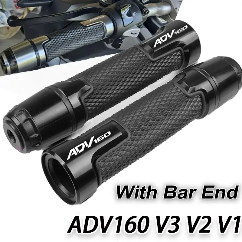 Handle Grips With Bar End For HONDA ADV160 CNC Handlebar Grips   ADV160 accessory 2022 2023