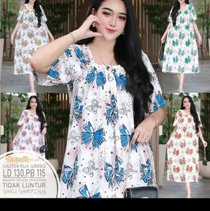 Daster Fuji Coquette Jumbo LD 130 PB 115 Bahan Rayon Premium Tidak Luntur Saku Samping