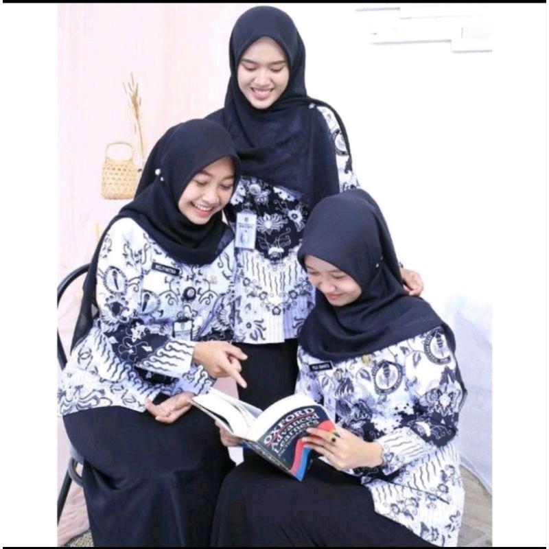 seragam pgri pria dan wanita lapis full furing panjang Katun 0