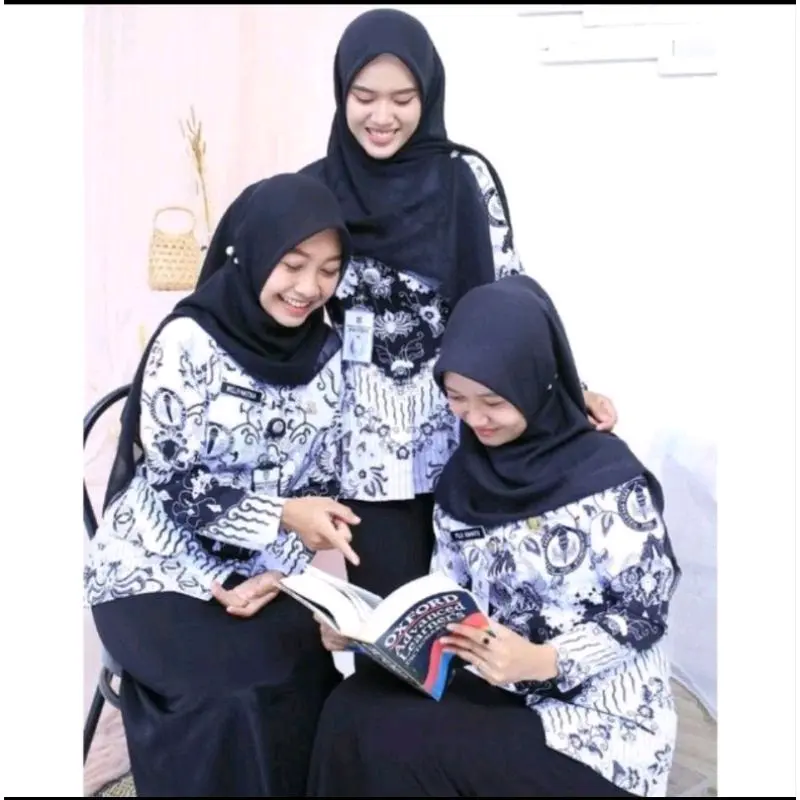 seragam pgri pria dan wanita lapis full furing panjang Katun 0