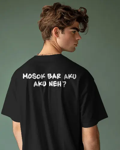 kaos kata mosok bar aku aku neh pria wanita 1