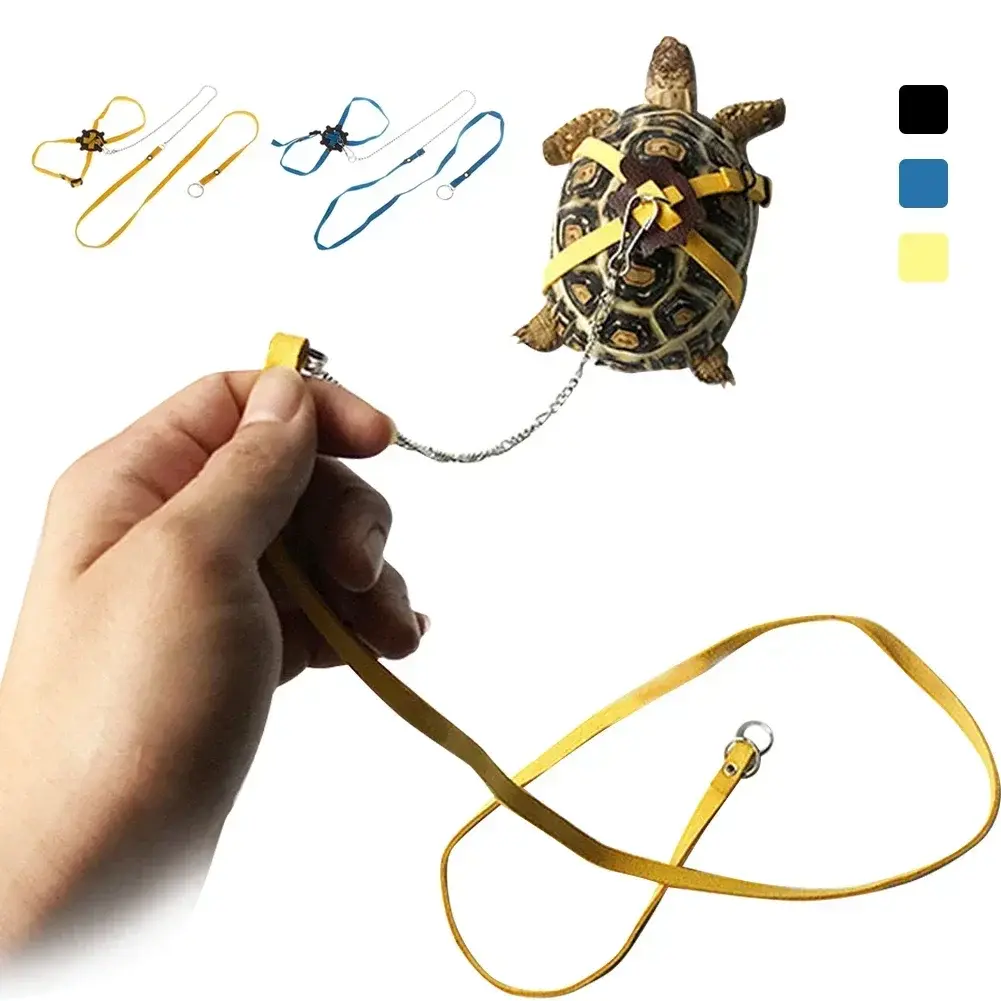 Pet Harness Reptile Leash Turtle Lizard Adjustable Outdoor Training Soft Strap Tortoise Reptile Adjustable Leashe Pet Supplies
