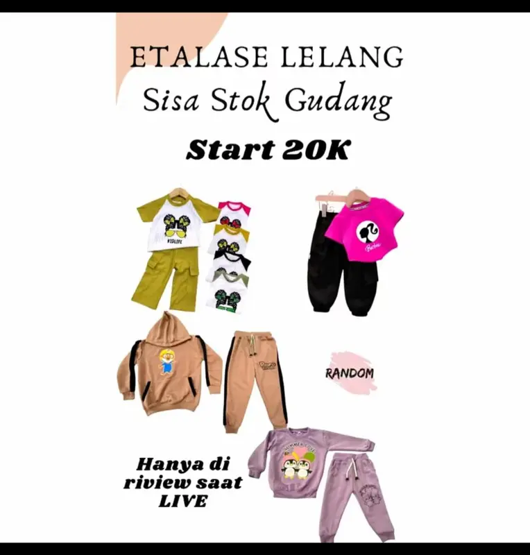 CO LIVE BAJU ANAK PEREMPUAN DAN LAKI LAKI 1-9THN 0