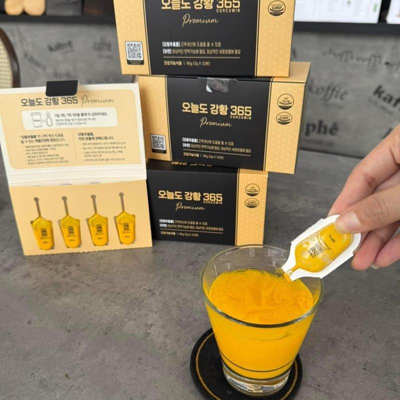 Tinh Chất Nghệ Nano Curcumin 365 Premium Hàn Quốc - Hộp 32 tép