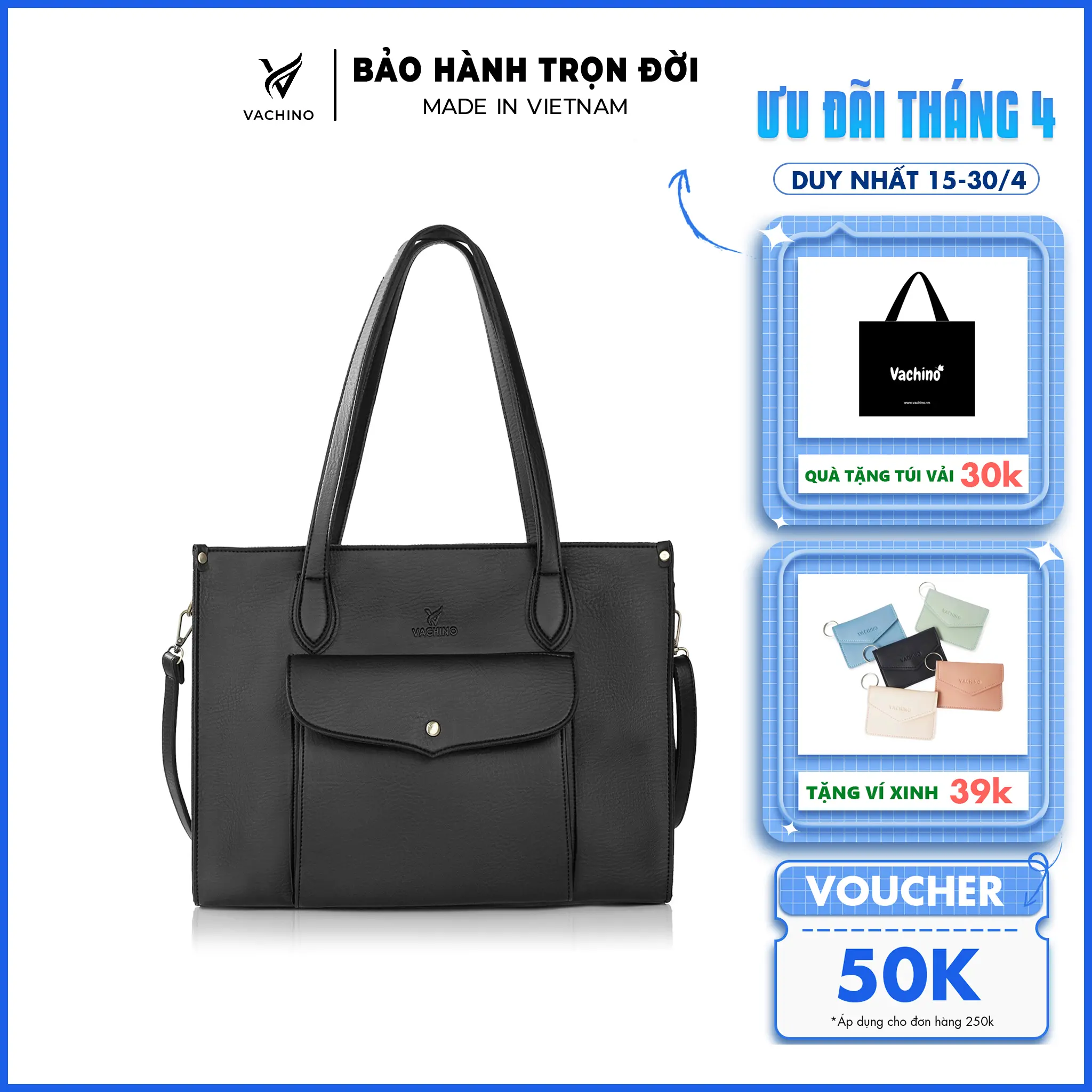 Túi xách công sở đựng laptop 15.6in VACHINO-TX026 Bag