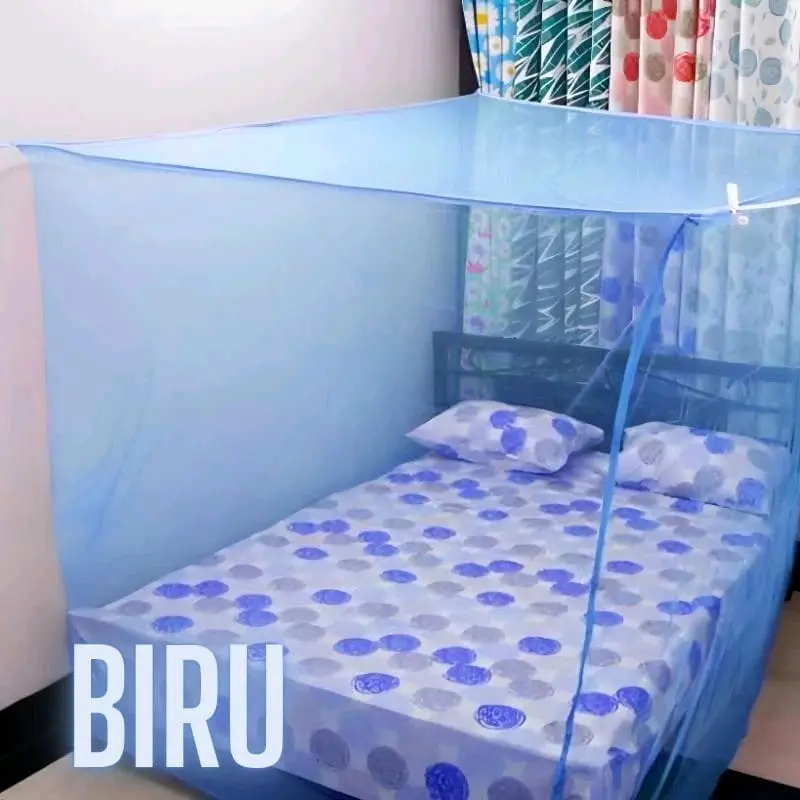 KELAMBU TIDUR ANTI NYAMUK PENCEGAH SERANGGA BAHAN KAIN TEBAL KING 7