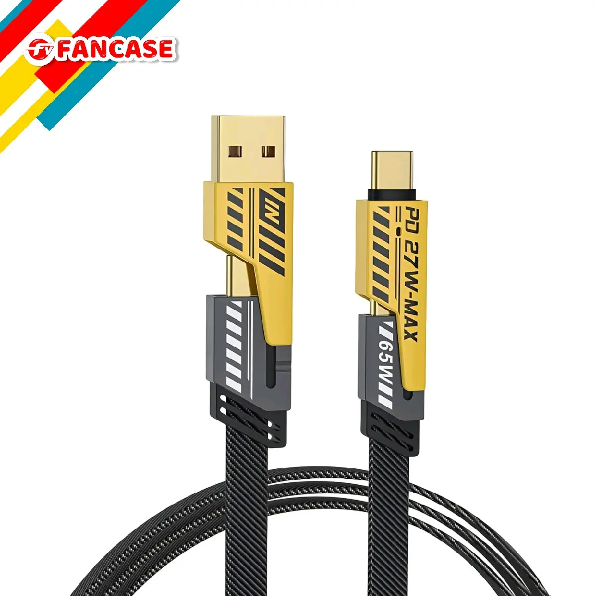 Kabel Multifungsi 4in1 1.2M Fast Charging USB/Type C 65 W & 27 W Competible Dengan Semua Device