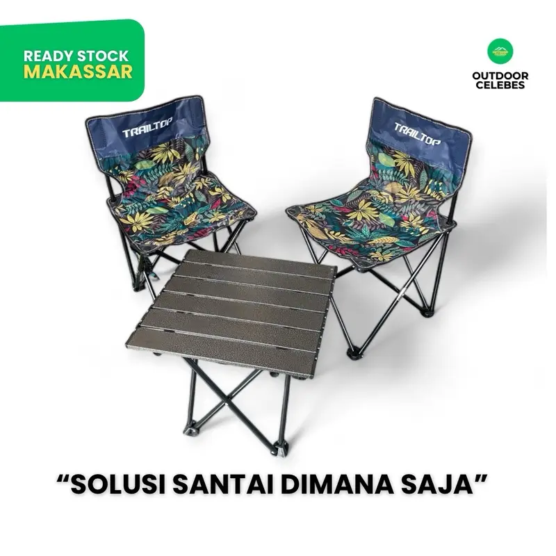 ( Makassar)kursi lipat portabel outdoor Camping Kursi Portable speeds dan trailtop 4