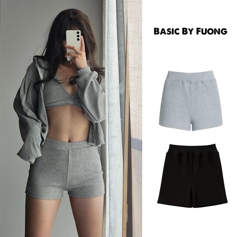  Quần Short Biker Lưng Cao Quần Đùi Nữ Ôm Body Sport Chất Thun Gân Dày Dặn Co Giãn Tốt Size S M L Màu Đen Xám Tiêu Xám Chì Chất Liệu Đặc Biệt 