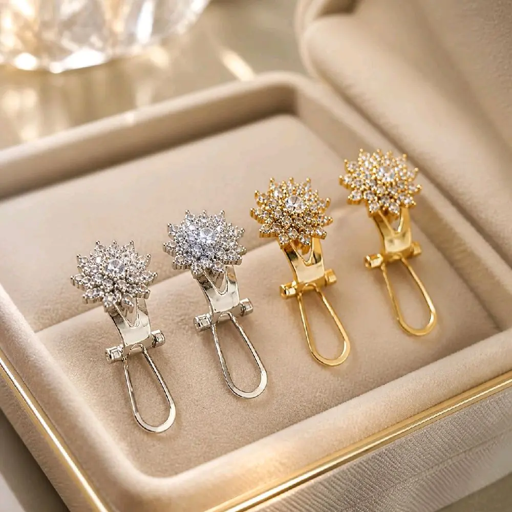 Giwang Tusuk Jepit Wanita Replika Ber Lian Premium Rose Gold|| Gold|| Silver