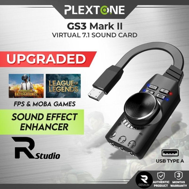 PLEXTONE GS3 Mark II Virtual 7.1CH USB Sound Card Luar Audio - TikTok ...