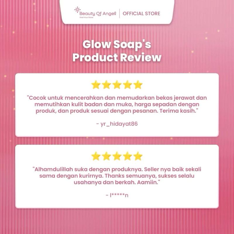 Beauty of Angel - Glow soap - Sabun Mandi | Sabun Batang | Soap Bar | Sabun Antiseptik Melembabkan dan Mencerahkan - 40gr 4