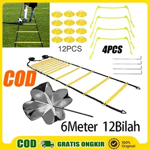 Agility Ladder 4,6,8 Meter /Tangga Tali Nilon Untuk Latihan Kecepatan / Kelincahan / Ketangkasan Ranchotion