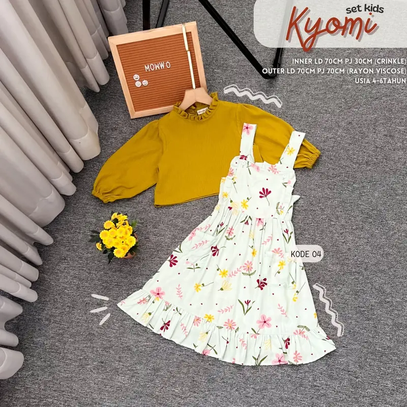 SETELAN INNER+OUTER DRESS DEWASA - KIYOMI SET TERBARU COD 2024 Celana Katun 4