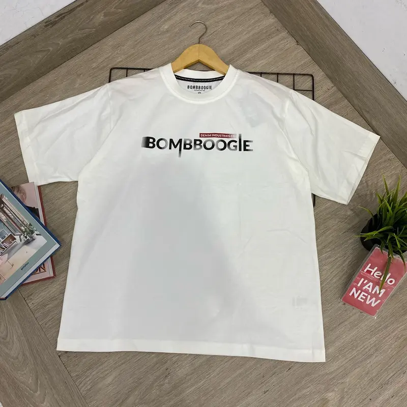 Kaos bombboogie pria original Katun Pendek Nyaman 1