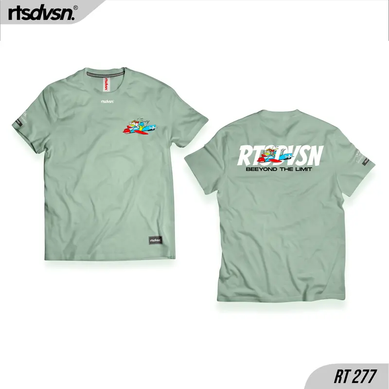 T-SHIRT RTSDVSN 277  | LENGAN PENDEK MOTIF DUCK PLANE 3