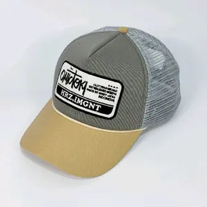 Topi Jaring Trucker Hat Omidoki Lotto Abu Tua dengan Busa Empuk