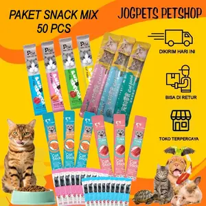 Paket Snack creamy kucing,snack penambah nafsu makan