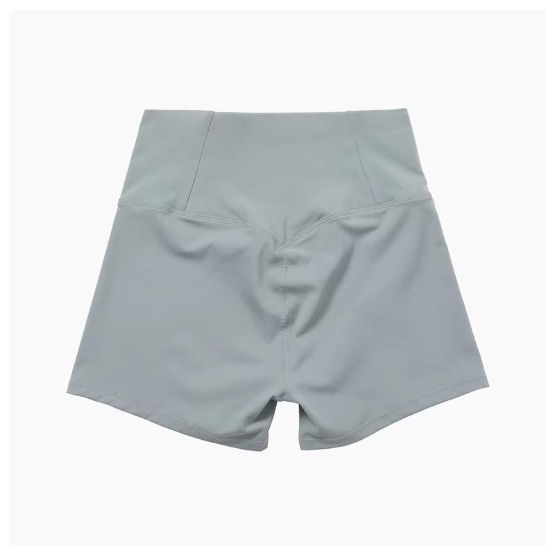 Product Introduction of Nude Skinny Yoga Shorts High Waist Lift Hip Outdoor Fitness Shorts Women Running Sports Fitness biker  shorts 21
