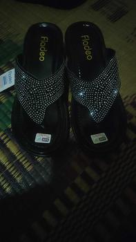 Product Review of Sandal Wedges Wanita Kekinian/ Sandal Wedges Wanita Model Jepit Manik-Manik Terbaru from S**y Z**a 0