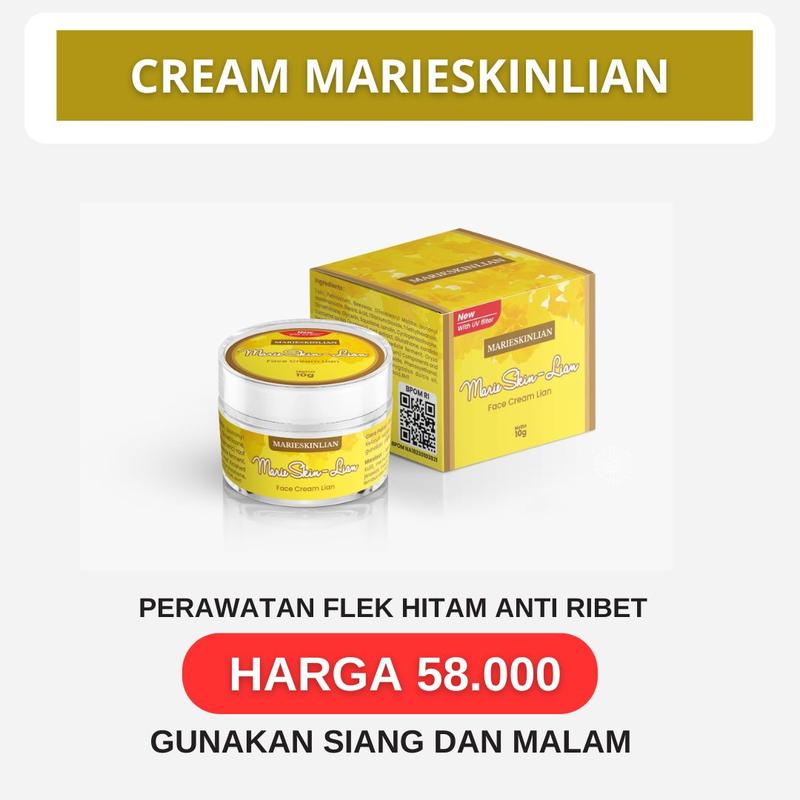 CREAM  MARIESKINLIAN - gunakan Pagi dan Malam hari. Perawatan FLEK HITAM 0