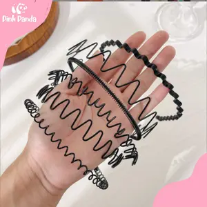 COD Bando Kawat 5 in1 / Bando Sirkam / Bando Polos Unisex / Bando Spiral Besi Pria Wanita