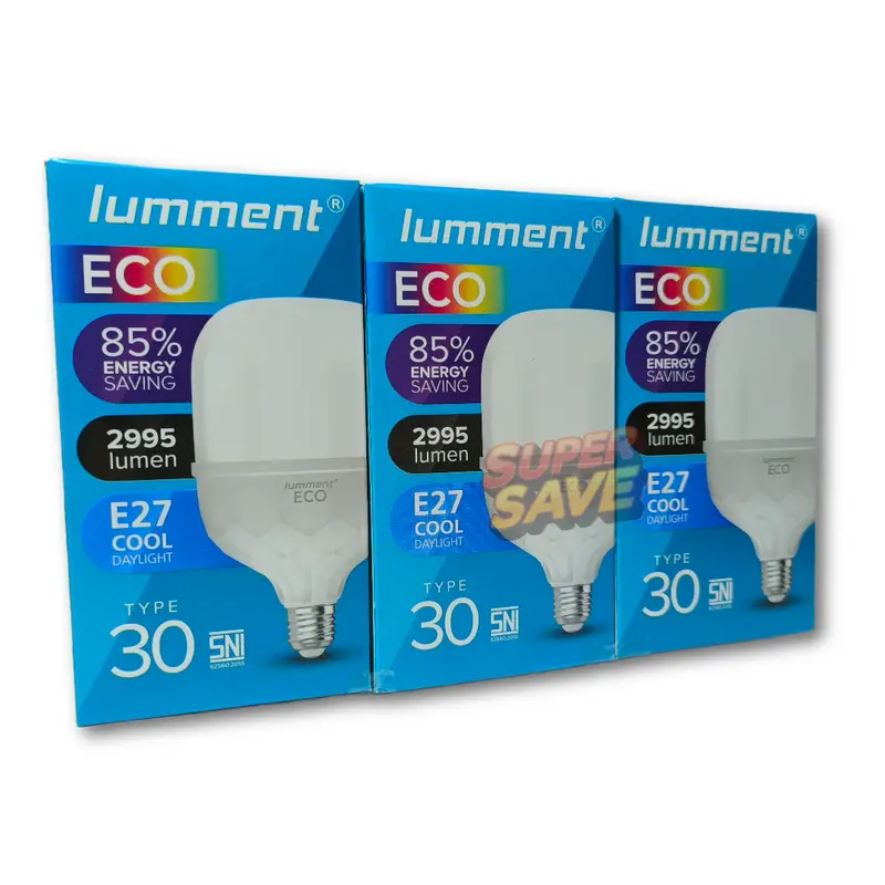 Paket Hemat 3 Pcs Lumment Eco Lampu LED Kapsul Type 30 - Cahaya Putih 1