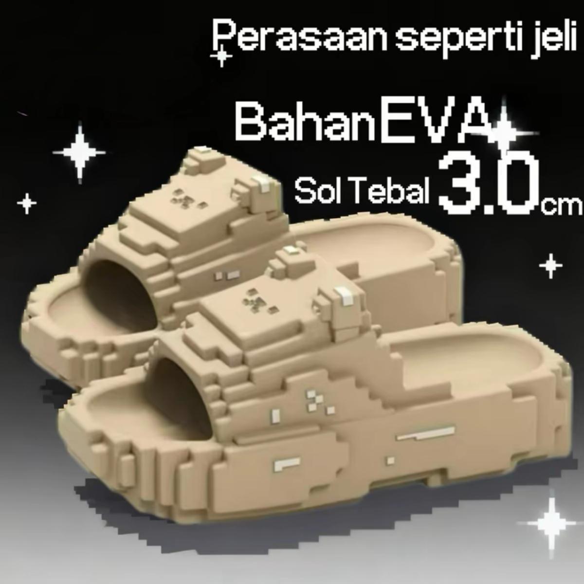 Sandal 30-35 Anak Unisex Terbaru BahanKaret Jelly Awet Sol Anti Slip Empuk Ringan Tebal 3CM flat shoes wanita