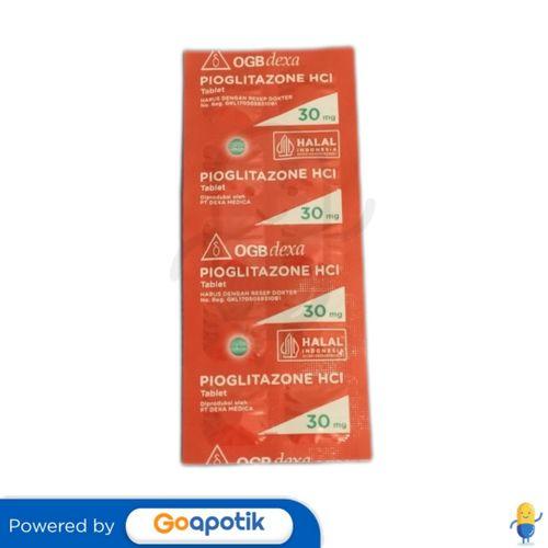 PIOGLITAZONE OGB DEXA MEDICA 30 MG STRIP 10 TABLET