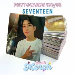 SEVENTEEN Selca PC Photocard Unofficial 1 Sisi Tebal Laminasi 2 Sisi | Tersedia FREE INNER SLEEVE & KEYCHAIN | Bahan Art Carton 310 gsm Ukuran 5,4 x 8,6 cm Cocok untuk Koleksi
