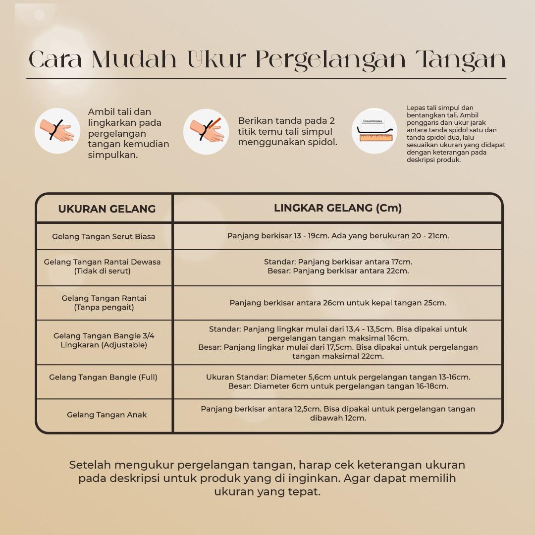 THIQLA - Gelang Tali Rantai Tambang Besar PRAMESWARI - Gelang Rantai Twist Wanita Besar Elegan Mewah Anti Karat dilapisi Emas Asli