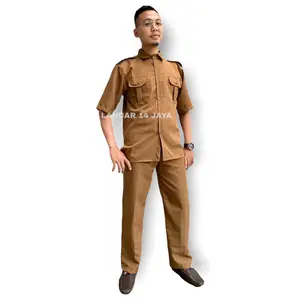 Setelan baju pns / baju pemda / Set PNS Lengan Pendek