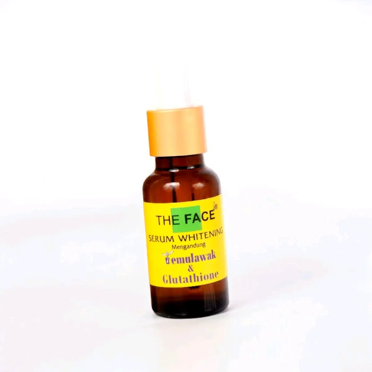 Serum Wajah THE FACE Temulawak Whitening dengan Glutathione 20ml - Hitam, Acid, Perawatan, Essence, Pencerah, Facial, Niacinamide