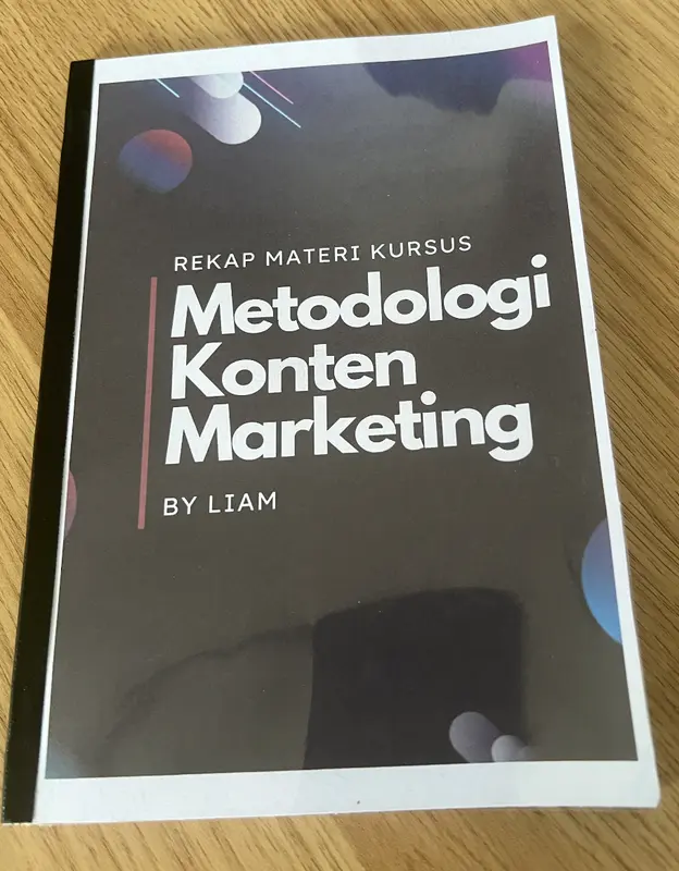 [buku + rekaman] Motodologi KONTEN MARKETING by Liam bantu bisnismu BOOM | tiktok strategi 3