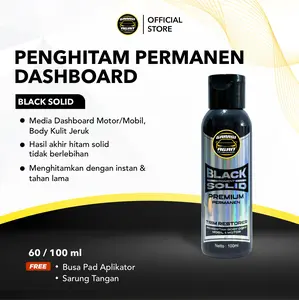 GARASI AGAN Black Solid Permanen & Perawatan Penghitam Body Doff Body Kasar Penghitam Dashboard