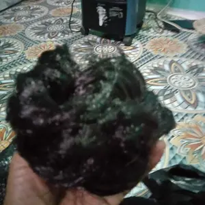 ikat rambut cepol karet keriting hitam cokat praktis bukan jepit