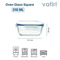 Gambar Vatiri Oven Glass Wadah Makan Microwave 310 ml Square - Kotak Makan Kaca Bening PS310YG dari VATIRI HOME STORE Kota Administrasi Jakarta Pusat 3 Tokopedia