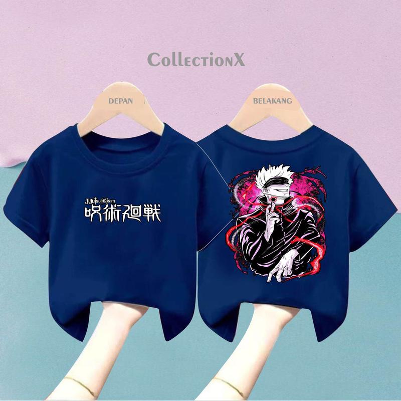 KAOS ANAK GOJO SATORU V2 JUJUTSU KAISEN NEW DESIGN/KAOS ANAK/KAOS LENGAN PENDEK/KAOS POLOS/KAOS MURAH 2