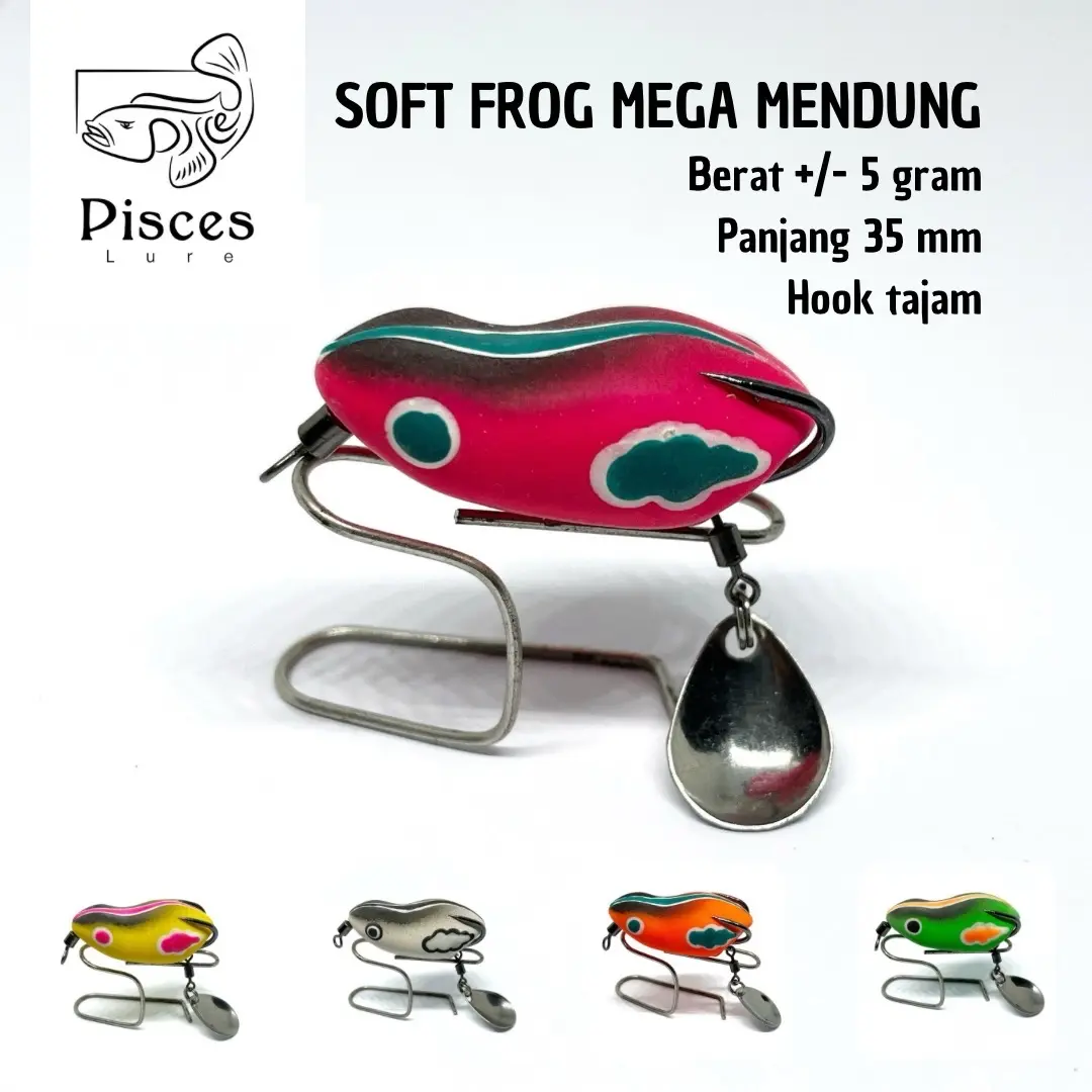 Soft Frog SF Mega Mendung 5 gr 35 mm umpan casting gabus snakehead