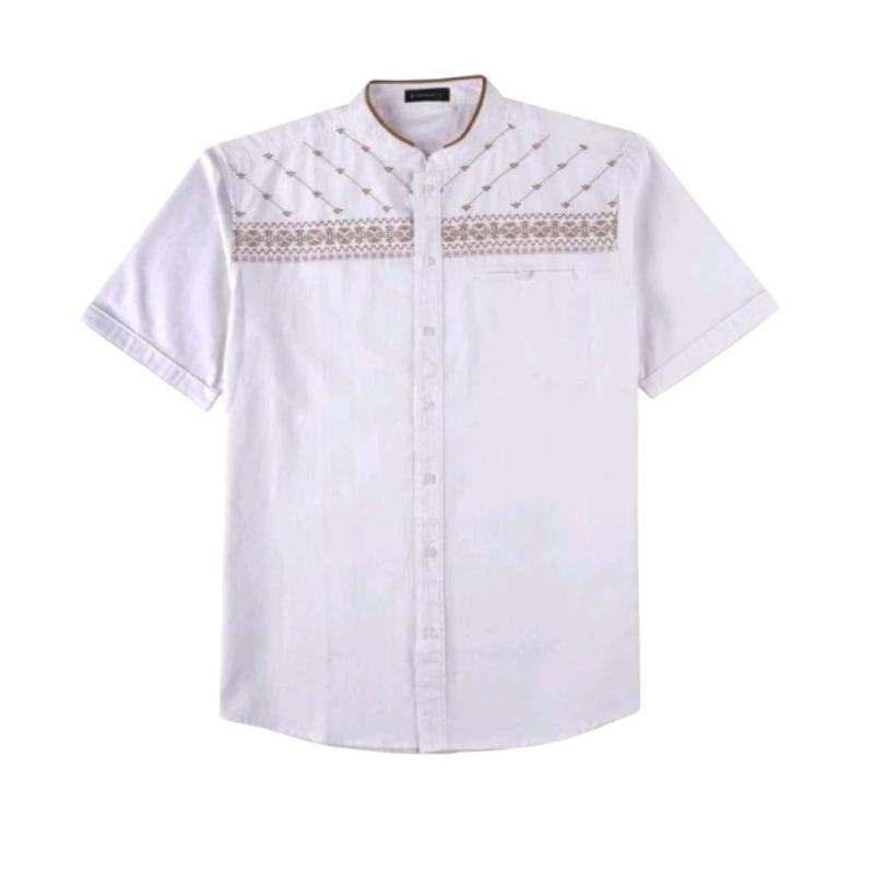Baju Koko Pria Dewasa Lengan Pendek Bordir Jasuke