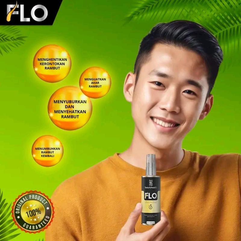PROMO!! FLO HAIR TONIC 60ml Menumbuhkan Rambut Kebotakan Dan Perawatan Vitamin Rambut Kering Haircare 2
