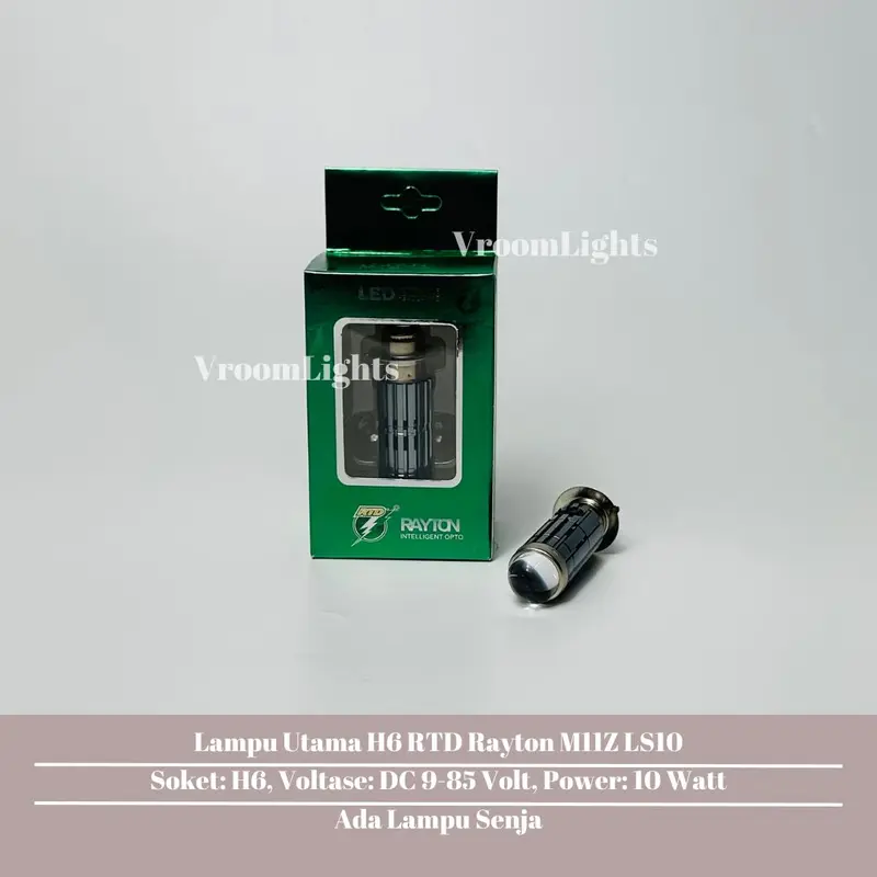 Lampu Utama LED Socket H6 RTD Rayton Tipe M11Z - LS10 Tanpa Kipas Cahaya Cutt Off D3 Plus Senja RGB Putih Kuning Lampu Motor Sorot 0