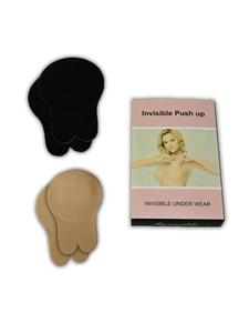 DP-0028 | Cubre Pezones adhesivos (2 pares en color Beige y Negro) - Ideales Para Vestuarios Sin Tirantes - Muy Flexible y de Alta Durabilidad - Resistente al Sudor y Humedad - Muy Discreto y Fácil de Usar..